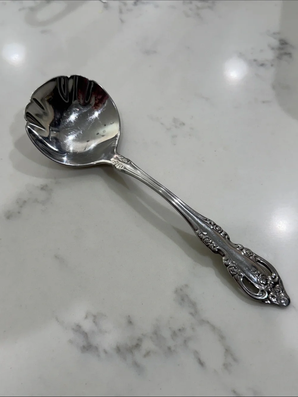 Oneida Community Glossy Stainless steel Gravy ladle Server Flatware